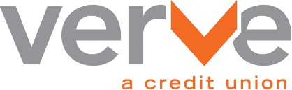 the logo for Verve, a Credit Union