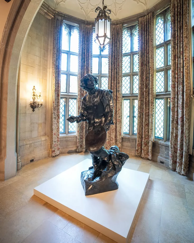 A sculpture by August Rodin on view in the Great Hall