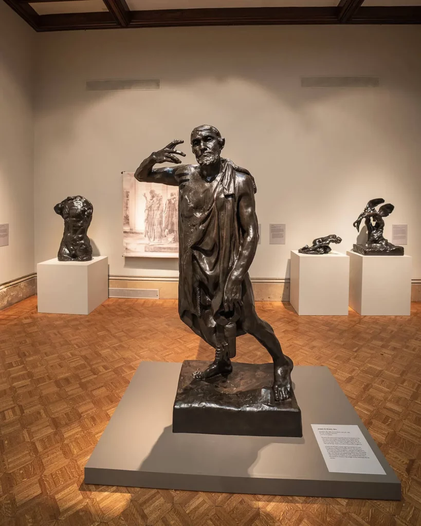 Sculptures by Auguste Rodin on view in the Main Gallery.