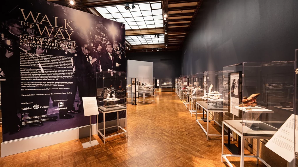 Shoes on view in the Main Gallery.