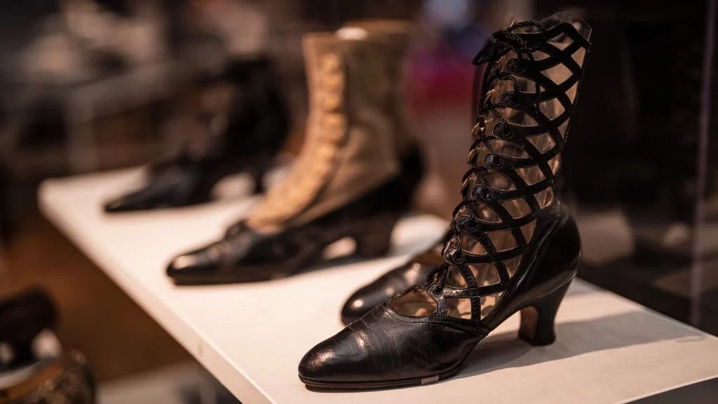 Shoes on view in the Main Gallery.