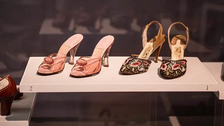 Shoes on view in the Main Gallery.