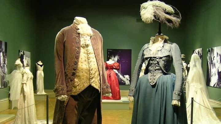 Costumes from movies on view in the Main Gallery.