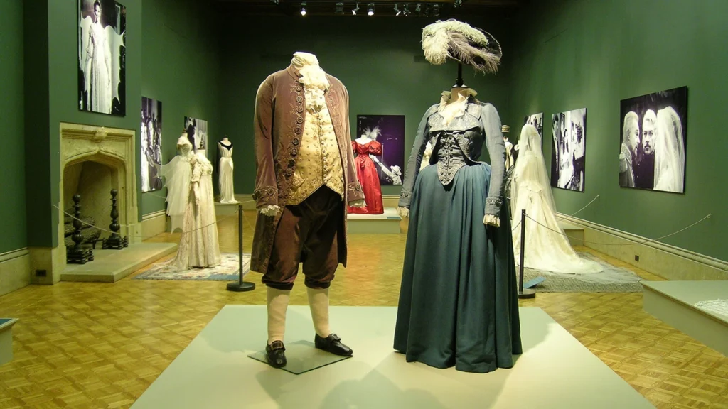 Costumes from movies on view in the Main Gallery.