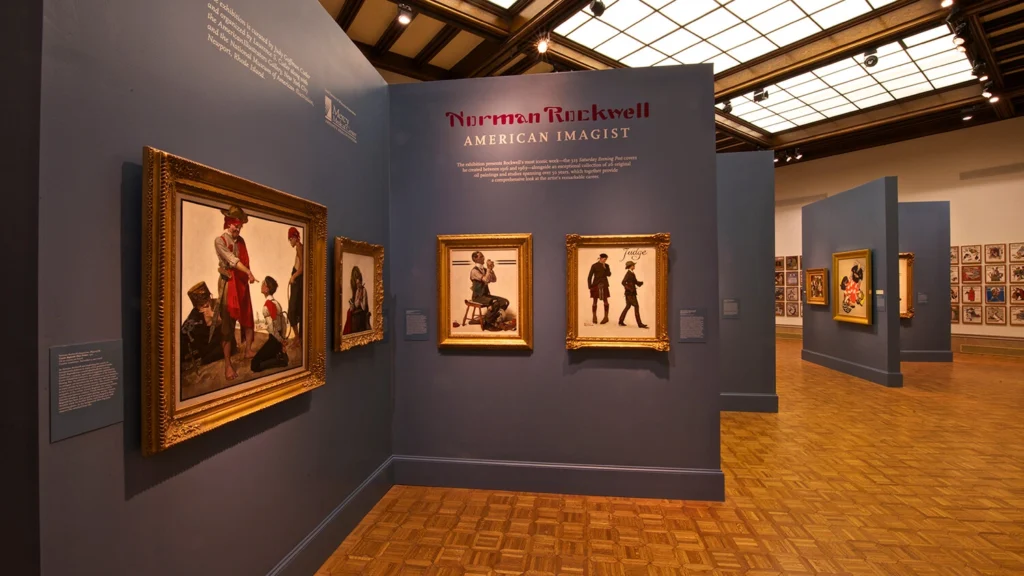 Norman Rockwell artworks on view in the Main Gallery.