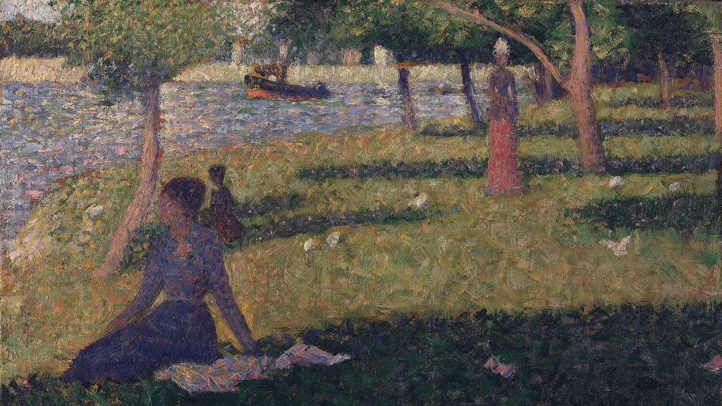 "Study for La Grand Jatte" by Georges Seurat,.