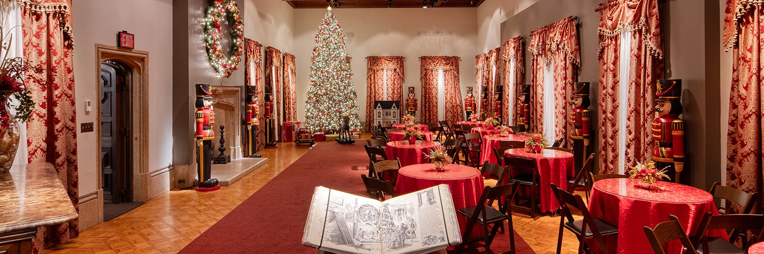 The main gallery during Nutcracker in the Castle