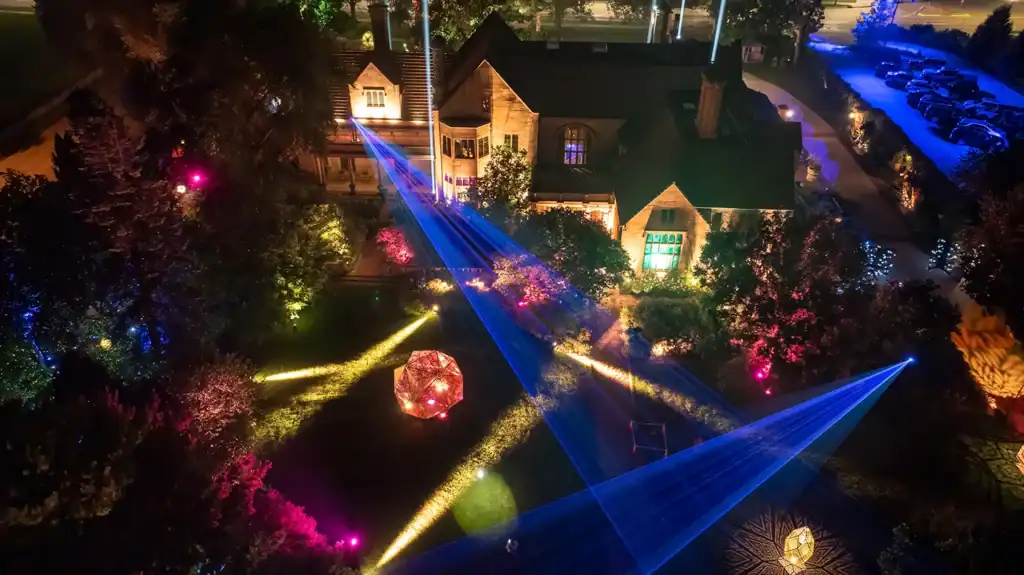 Drone shot of The Nature of Light.