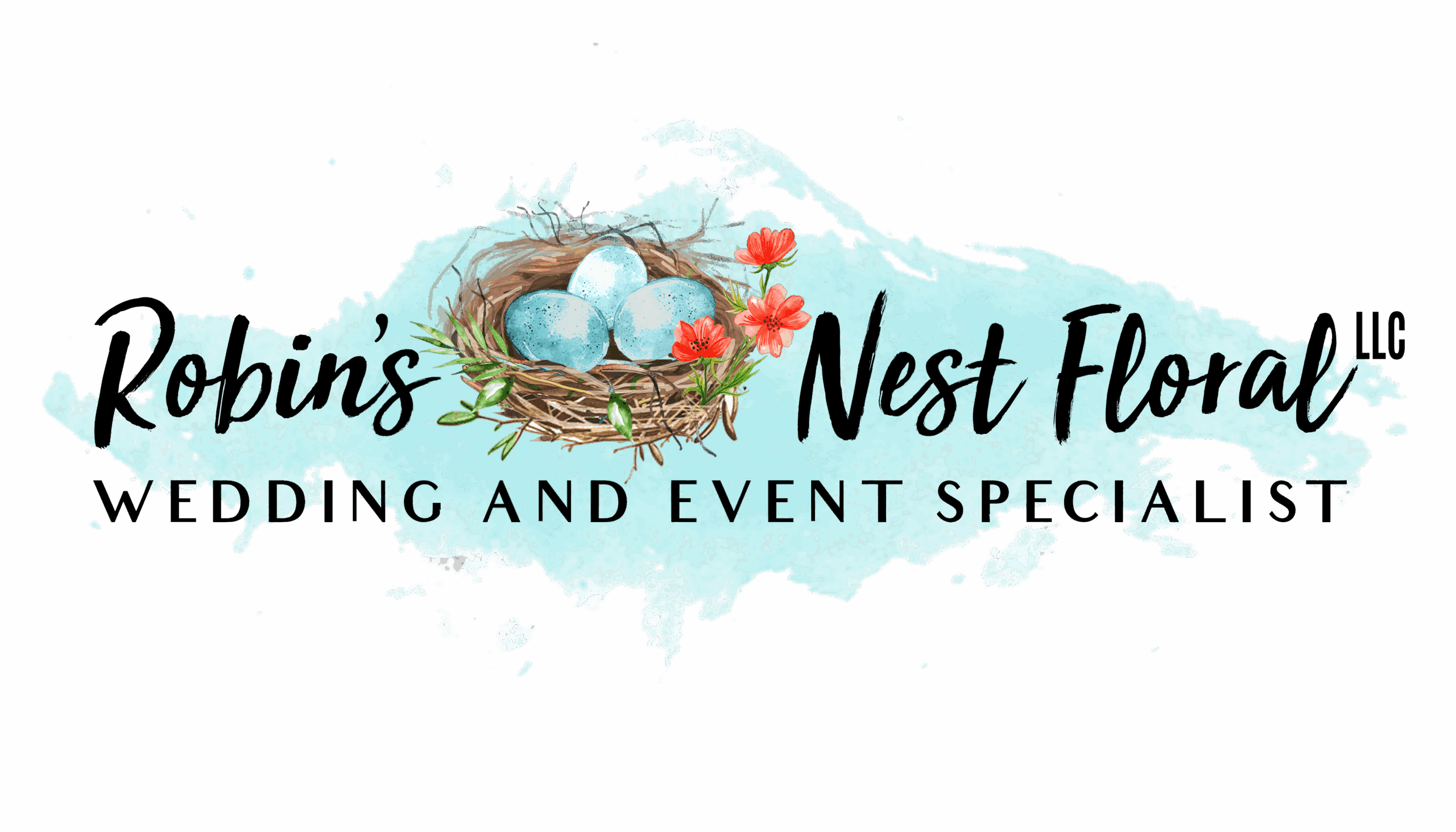 The logo for Robin's Nest Floral