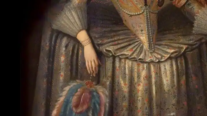 A selection of the painting "Queen Anne" at the Paine