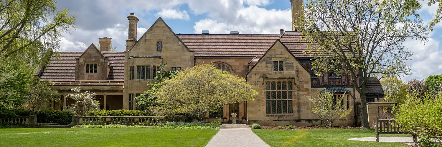 The Paine mansion in spring 2026