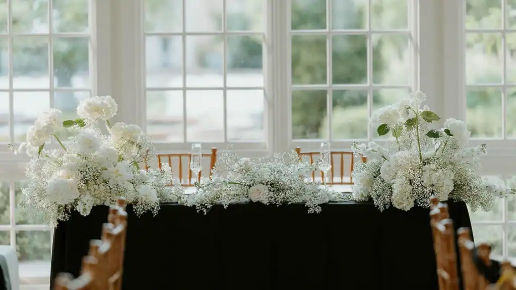 A sweetheart table.